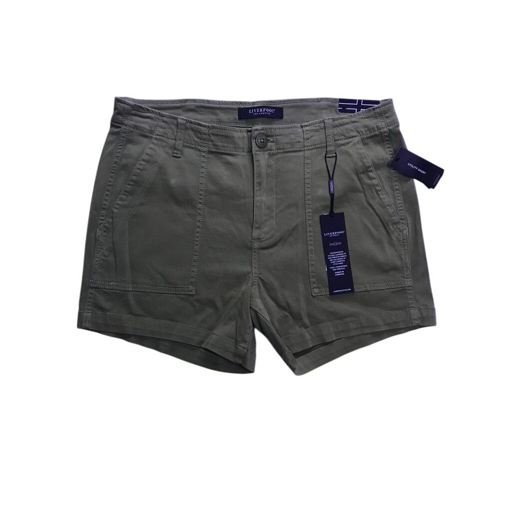 Liverpool Utility Short Womens 12/31 Green Eucalyptus LM9116L12 Casual